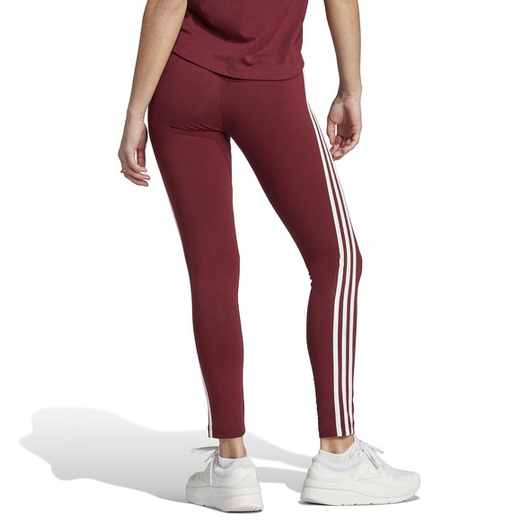 Adidas Women's Green 3 three stripe active Leggings plus size women 2X NEW NWT - Picture 3 of 8